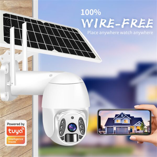 SFC024 Solar Outdoor Security Camera with IP66 Solar PTZ, 3MP HD Color Night Vision - Wholesale Manufacturer