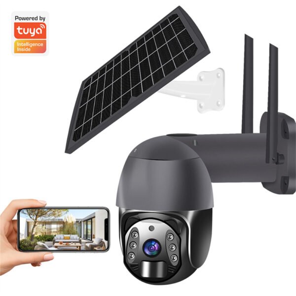 SFC024 Solar Outdoor Security Camera with IP66 Solar PTZ, 3MP HD Color Night Vision - Wholesale Manufacturer