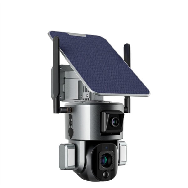 SFC034 Solar powered Camera 4K UHD Dual-Cameras