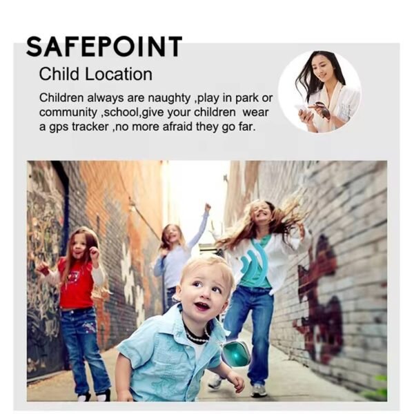 SAFEPOINT HCS045 - 2G Pendant GPS Tracker with SOS and Trace Playback for Elderly and Kids