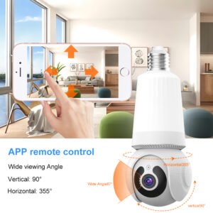 Manufacturer Wholesale HSC119 V380 Pro: Panoramic 360° Security with Smart E27 Bulb Camera